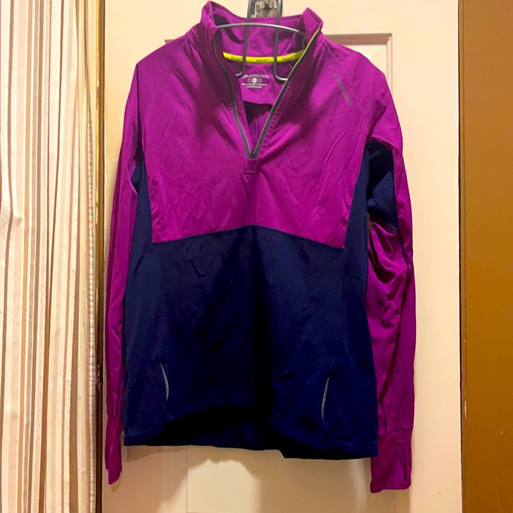 Brooks running 1/4 zip running jacket